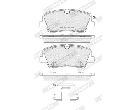 Brake pad set, disc brake FDB5391 Ferodo, Image 2