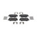 Brake pad set, disc brake FDB5391 Ferodo