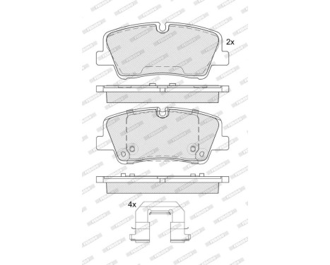 Brake pad set, disc brake FDB5391 Ferodo, Image 2