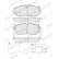 Brake pad set, disc brake FDB5397 Ferodo