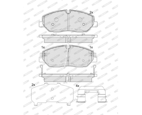 Brake pad set, disc brake FDB5397 Ferodo, Image 2