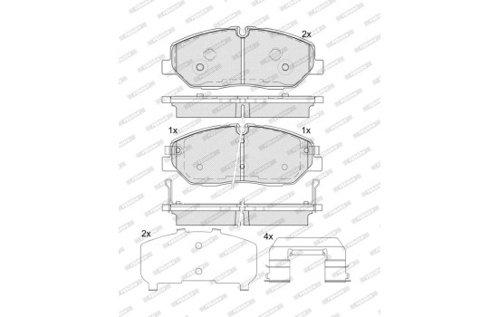 Brake pad set, disc brake FDB5397 Ferodo, Image 2