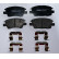 Brake pad set, disc brake FDB5398 Ferodo
