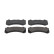 Brake pad set, disc brake FDB5399 Ferodo