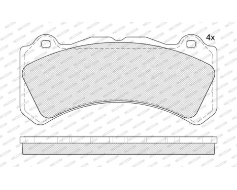Brake pad set, disc brake FDB5399 Ferodo, Image 2