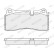 Brake pad set, disc brake FDB5402 Ferodo