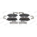 Brake pad set, disc brake FDB5403 Ferodo