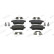 Brake pad set, disc brake FDB5404 Ferodo