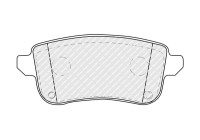 Brake pad set, disc brake FDB5404 Ferodo