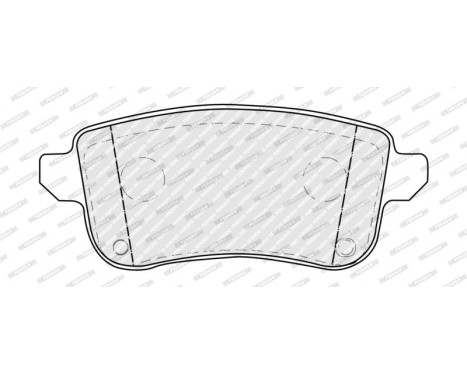 Brake pad set, disc brake FDB5404 Ferodo, Image 2