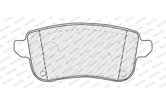 Brake pad set, disc brake FDB5404 Ferodo, Image 2