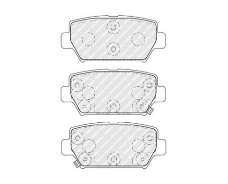 Brake pad set, disc brake FDB5406 Ferodo