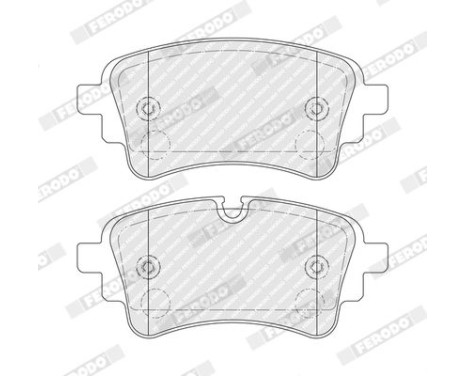 Brake pad set, disc brake FDB5410 Ferodo, Image 2