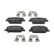 Brake pad set, disc brake FDB5411 Ferodo