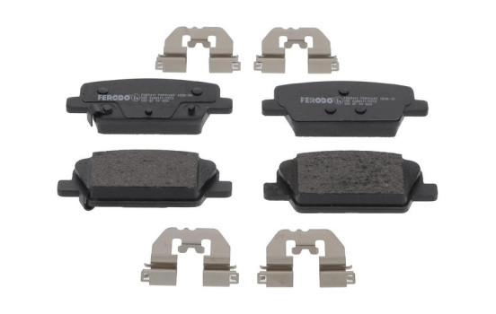 Brake pad set, disc brake FDB5411 Ferodo