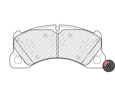 Brake pad set, disc brake FDB5417 Ferodo