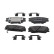 Brake pad set, disc brake FDB5418 Ferodo