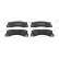 Brake pad set, disc brake FDB5420 Ferodo