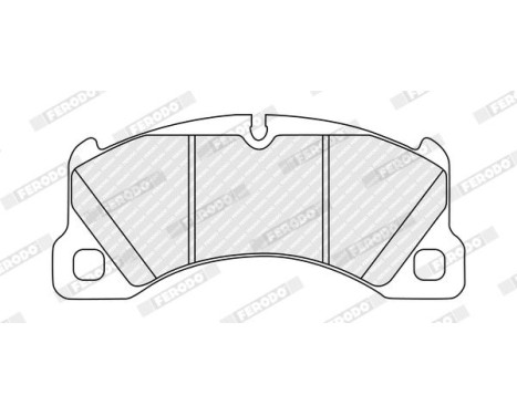 Brake pad set, disc brake FDB5420 Ferodo, Image 2