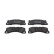 Brake pad set, disc brake FDB5420 Ferodo