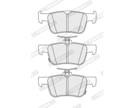 Brake pad set, disc brake FDB5421 Ferodo, Image 2
