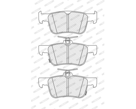 Brake pad set, disc brake FDB5421 Ferodo, Image 2