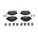 Brake pad set, disc brake FDB5422 Ferodo