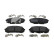 Brake pad set, disc brake FDB5424 Ferodo