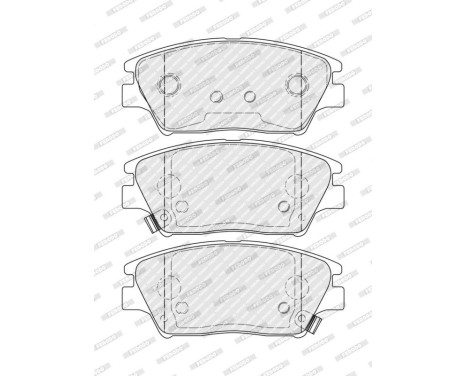 Brake pad set, disc brake FDB5432 Ferodo, Image 2