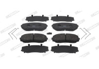 Brake pad set, disc brake FDB5433 Ferodo