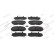 Brake pad set, disc brake FDB5433 Ferodo