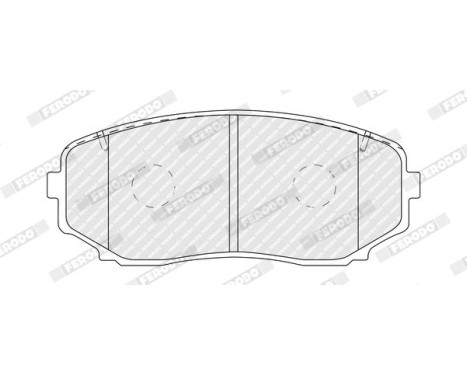 Brake pad set, disc brake FDB5433 Ferodo, Image 2