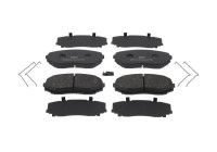 Brake pad set, disc brake FDB5433 Ferodo