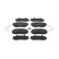 Brake pad set, disc brake FDB5433 Ferodo