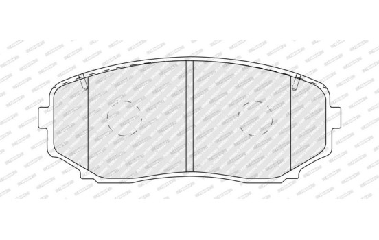 Brake pad set, disc brake FDB5433 Ferodo, Image 3