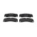 Brake pad set, disc brake FDB5436 Ferodo