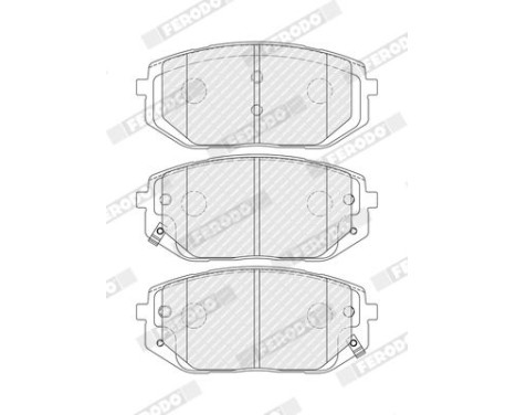 Brake pad set, disc brake FDB5445 Ferodo, Image 2