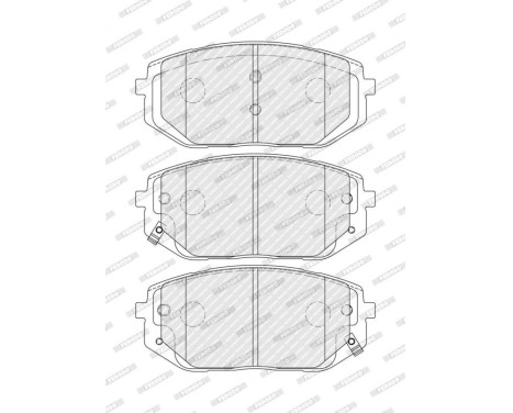 Brake pad set, disc brake FDB5445 Ferodo, Image 2