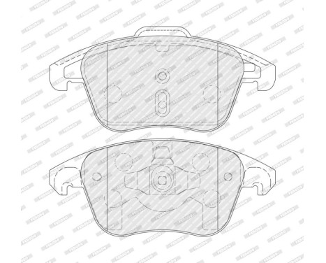 Brake pad set, disc brake FDB5448 Ferodo, Image 3