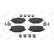 Brake pad set, disc brake FDB5449 Ferodo