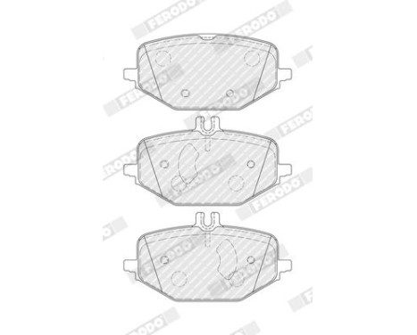 Brake pad set, disc brake FDB5449 Ferodo, Image 2