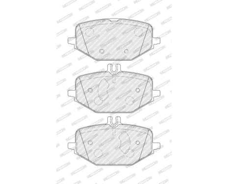 Brake pad set, disc brake FDB5449 Ferodo, Image 2
