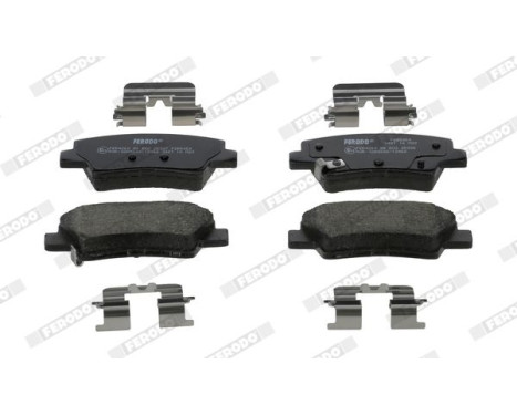 Brake pad set, disc brake FDB5450 Ferodo