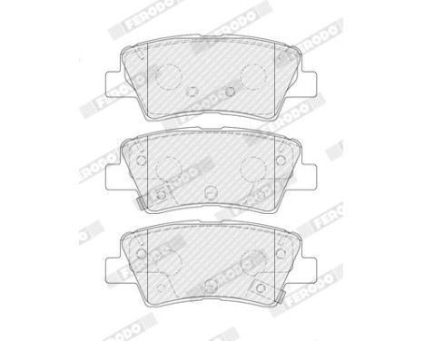 Brake pad set, disc brake FDB5450 Ferodo, Image 2