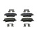 Brake pad set, disc brake FDB5450 Ferodo