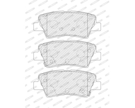 Brake pad set, disc brake FDB5450 Ferodo, Image 4
