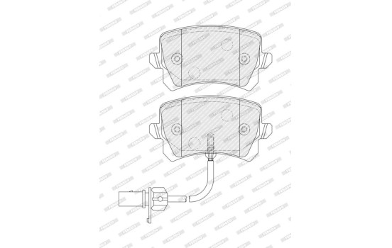 Brake pad set, disc brake FDB5451 Ferodo, Image 2