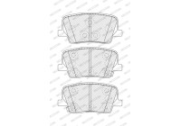 Brake pad set, disc brake FDB5452 Ferodo