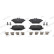 Brake pad set, disc brake FDB5453 Ferodo