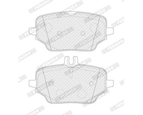 Brake pad set, disc brake FDB5453 Ferodo, Image 2